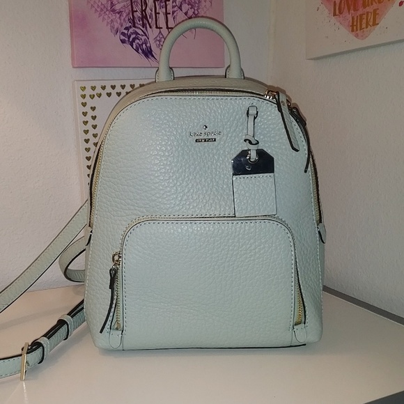kate spade carter street caden mint backpack - Picture 4 of 8